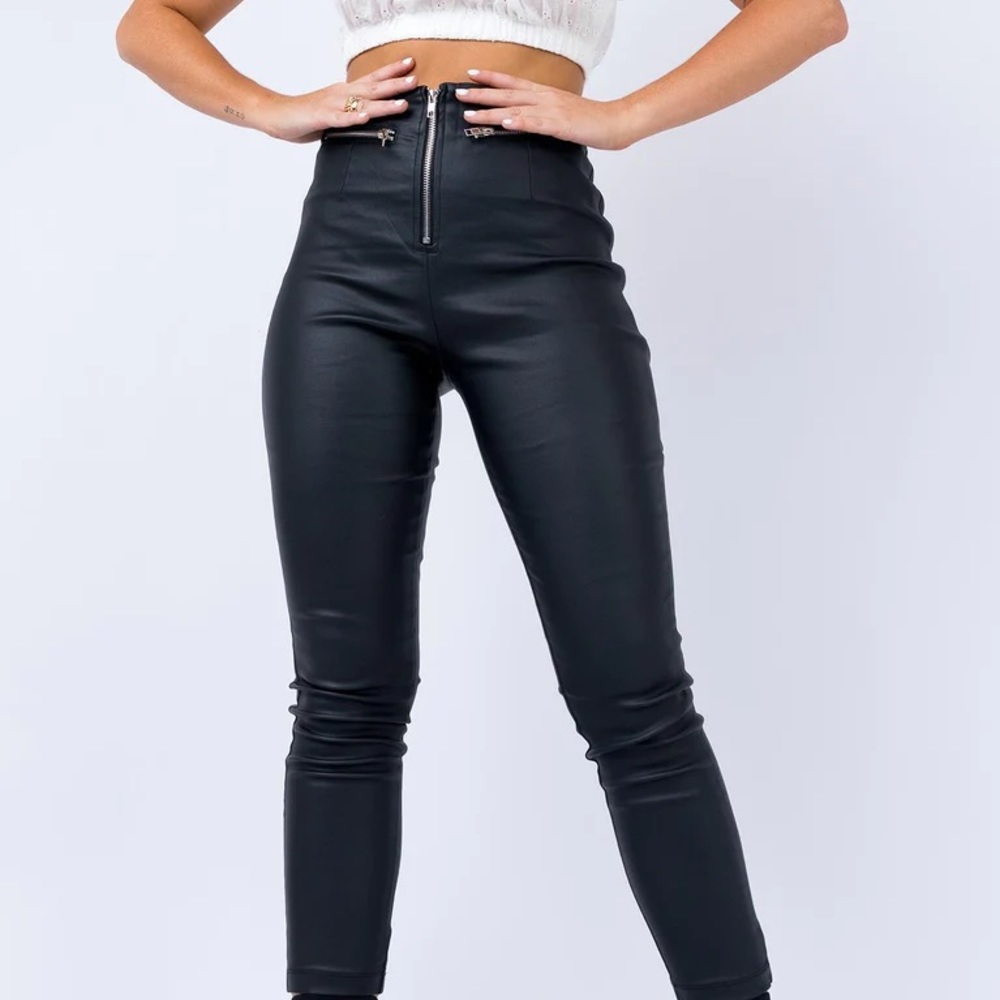 Princess Polly Flagstaff Faux Leather Pants